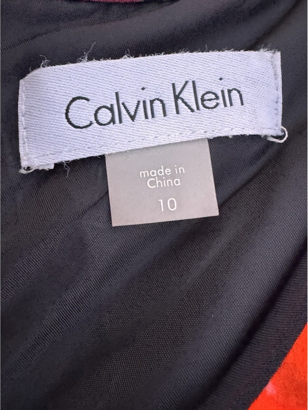 Calvin Klein Bold Floral Spring Wedding Guest Dress Black Womens 10 Cottagecore - Picture 6 of 8
